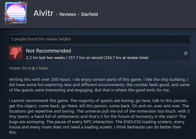 Imagem do artigo intitulado Starfield: Shattered Space, conforme contado pelas análises do Steam